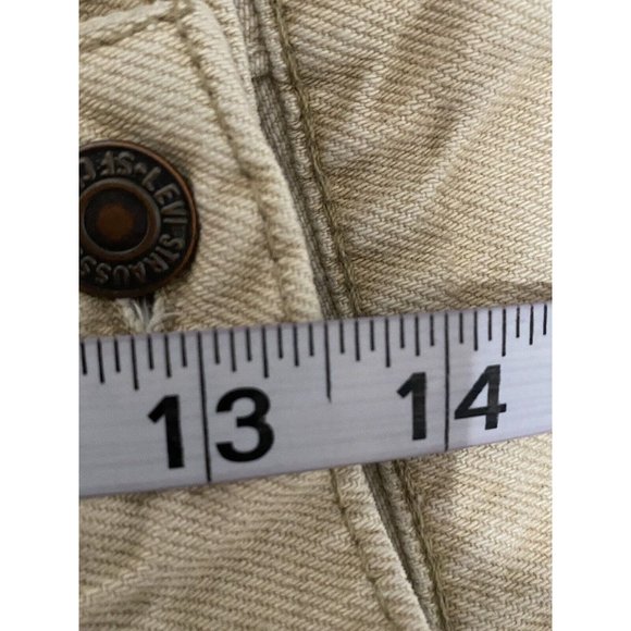Vintage Levi’s cream Made In USA  tag Size 36x32 actual size 38x29.5 - Picture 4 of 11